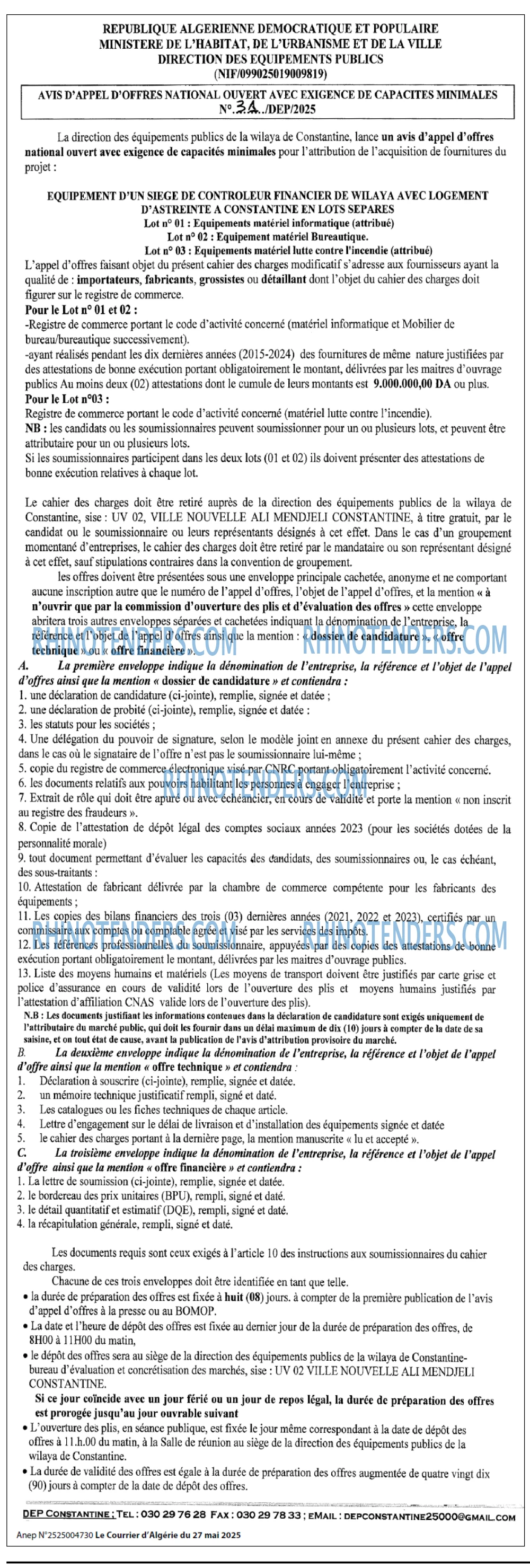 Le Courrier d'Algerie