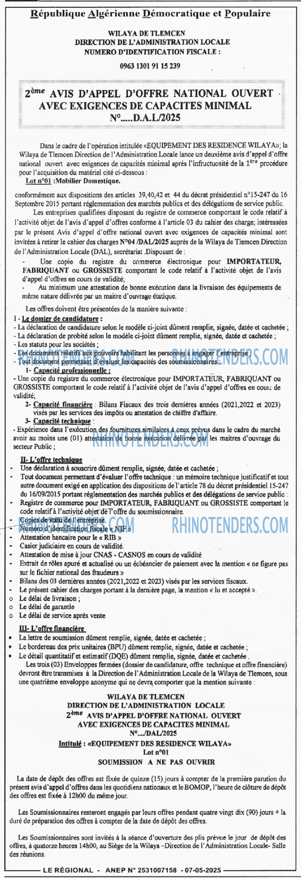 LE REGIONAL