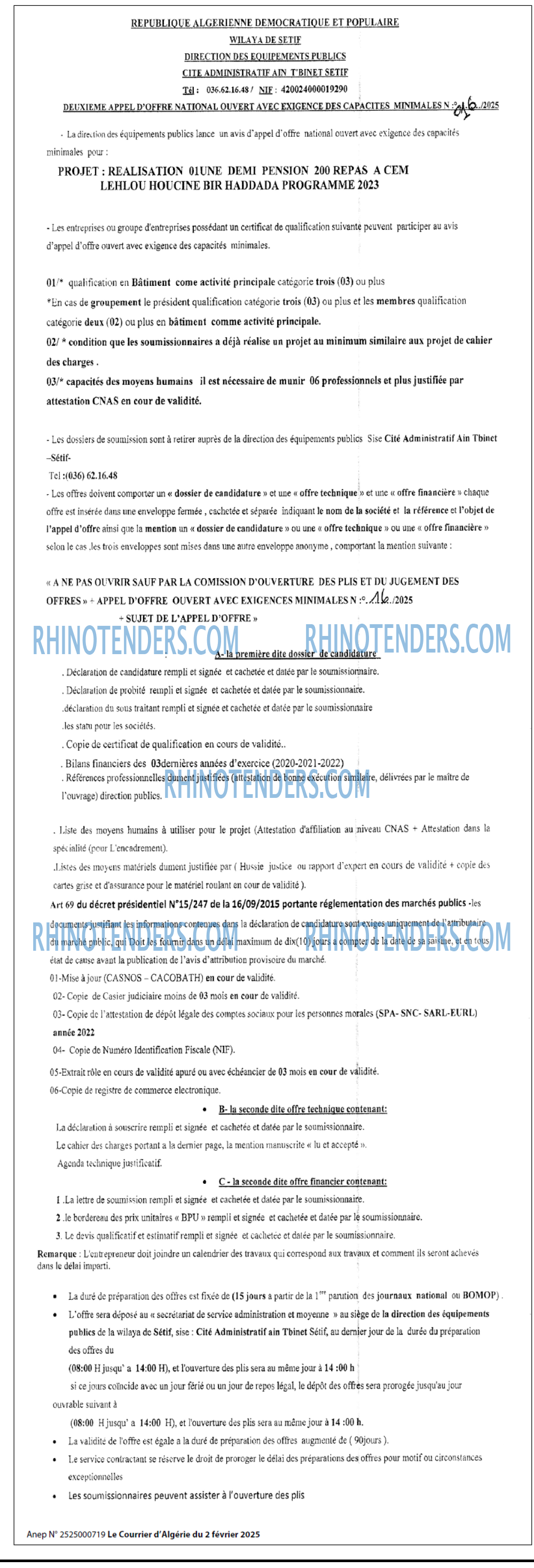Le Courrier d'Algerie