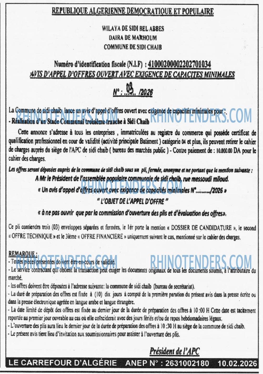Le Carrefour d'Algérie
