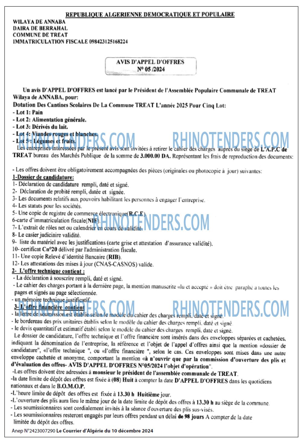 Le Courrier d'Algerie