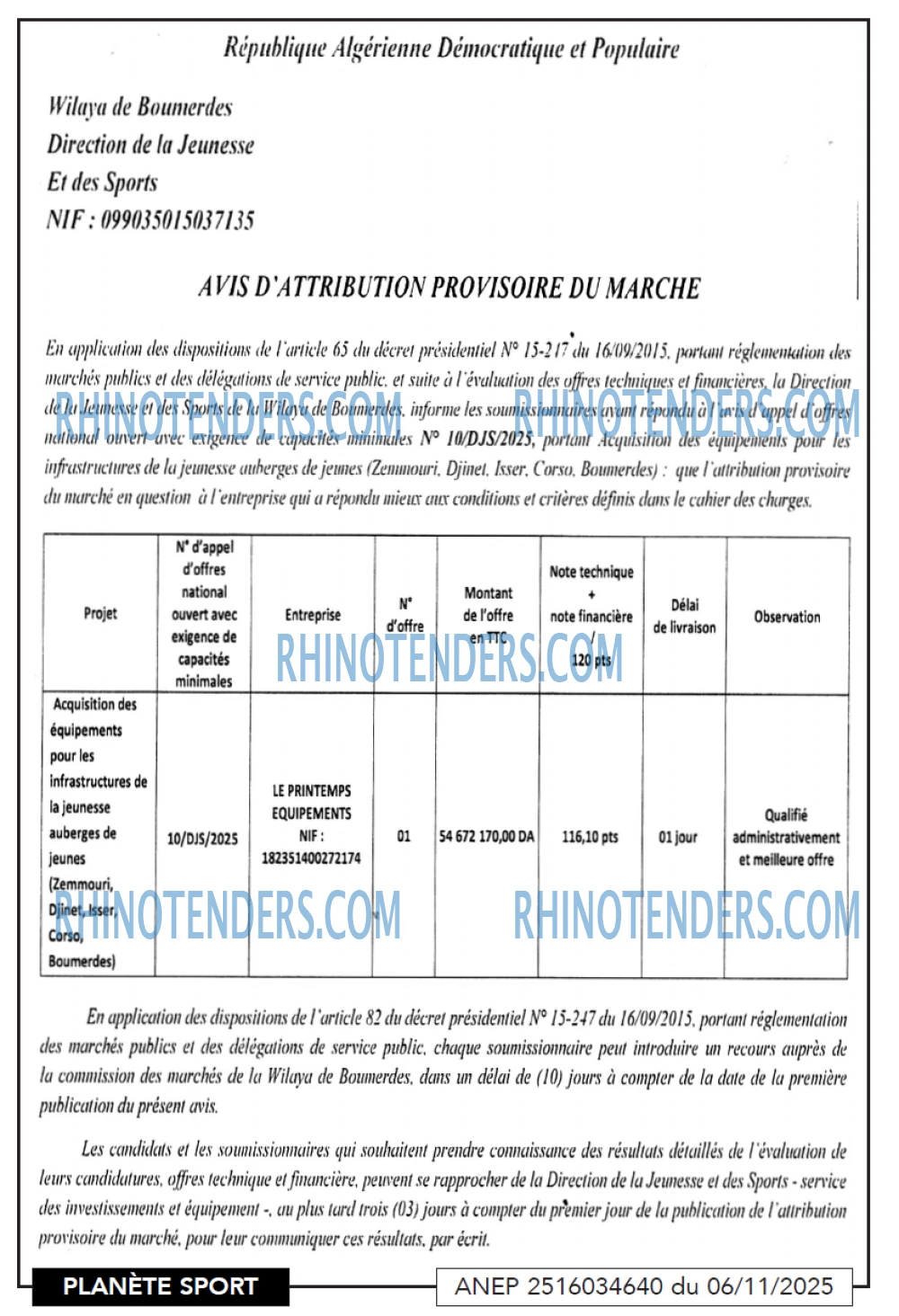 PLANETE SPORT