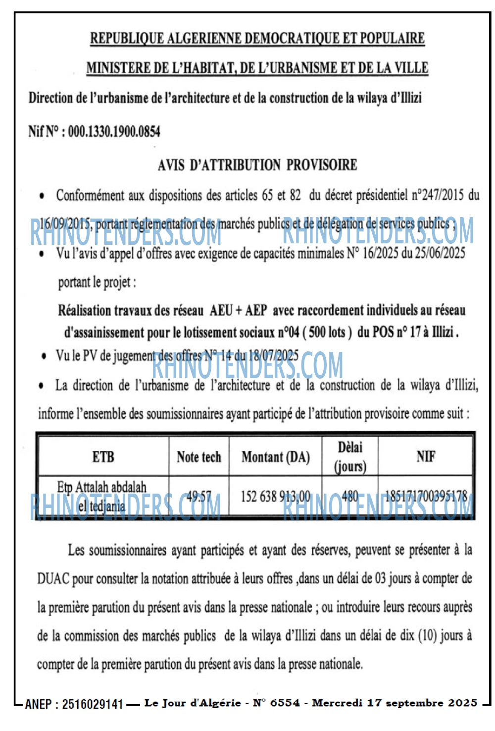 Le Jour d'Algérie