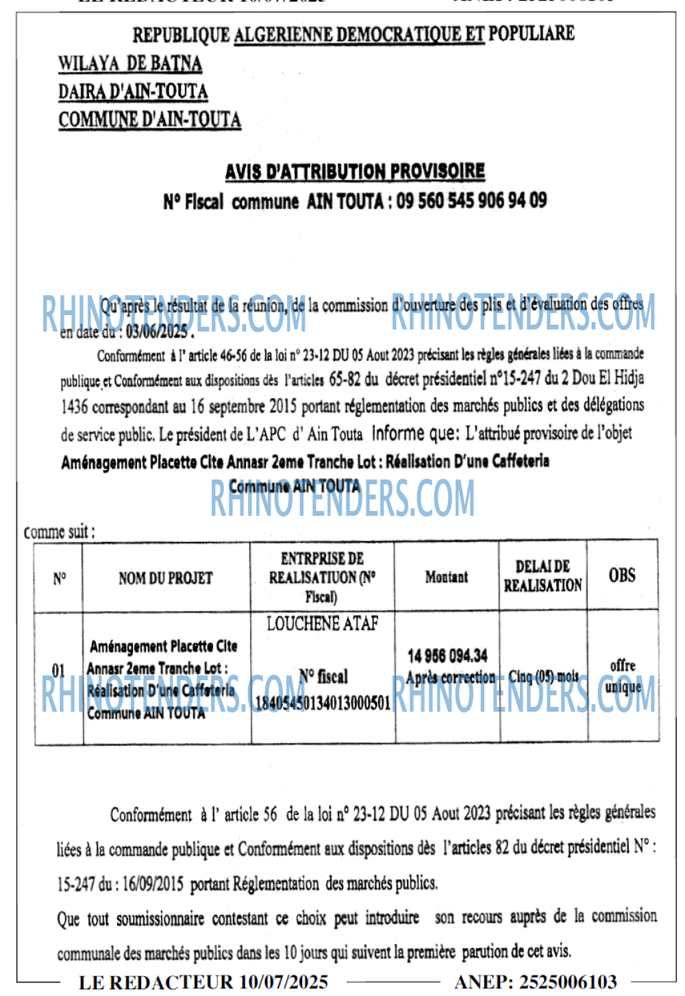 LE REDACTEUR