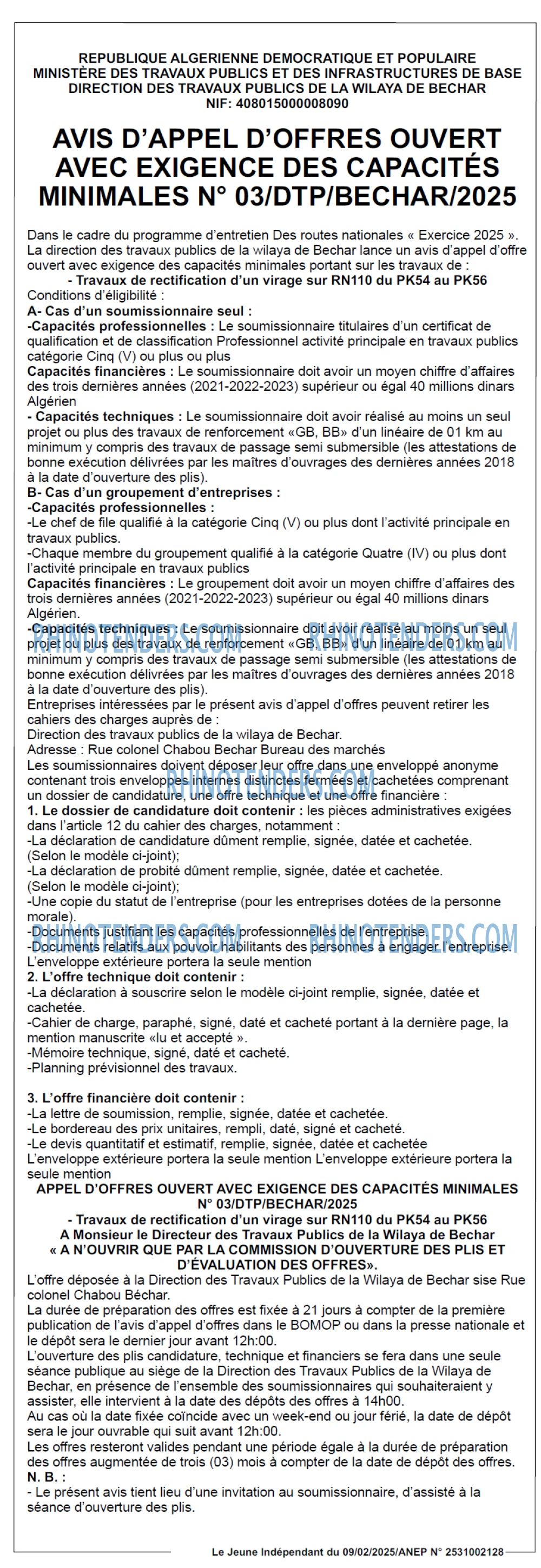 Le jeune indépendant