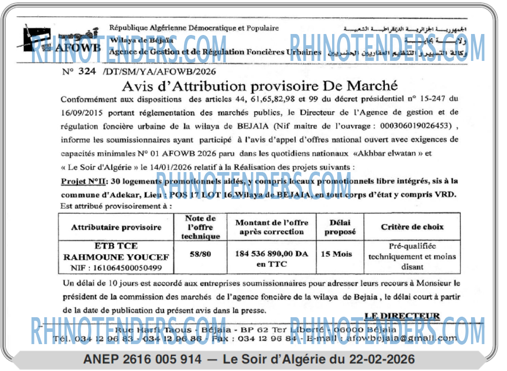 LE SOIR D'ALGERIE