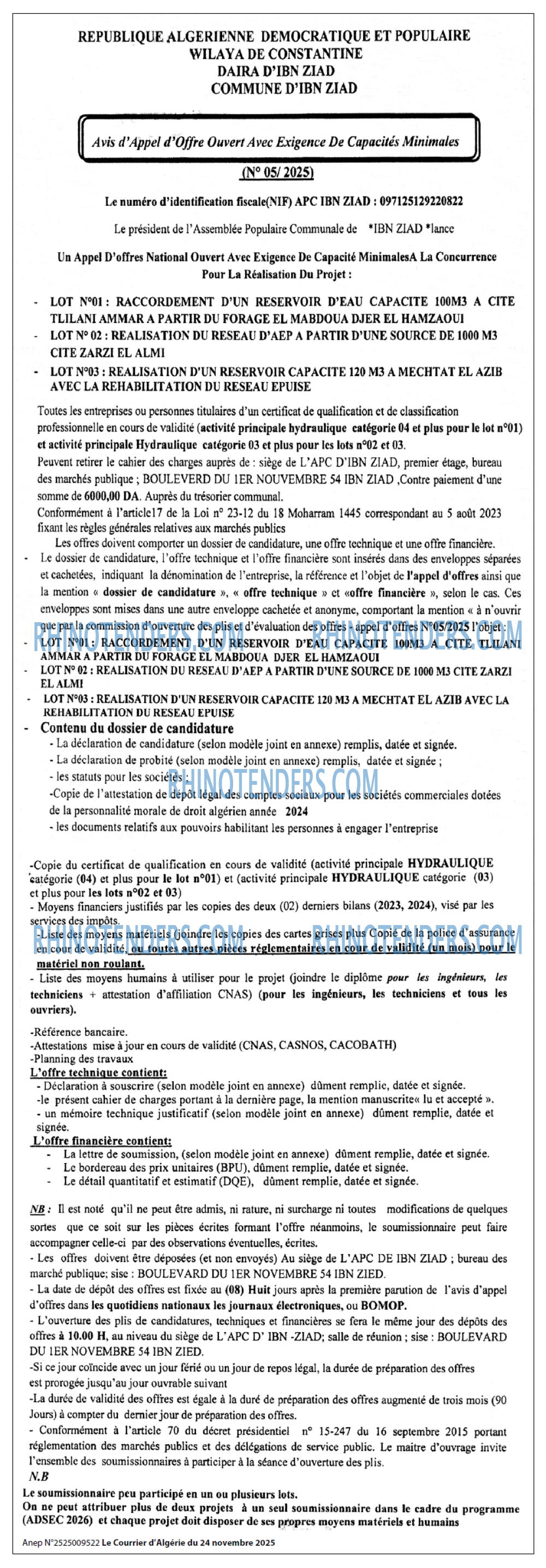 Le Courrier d'Algerie