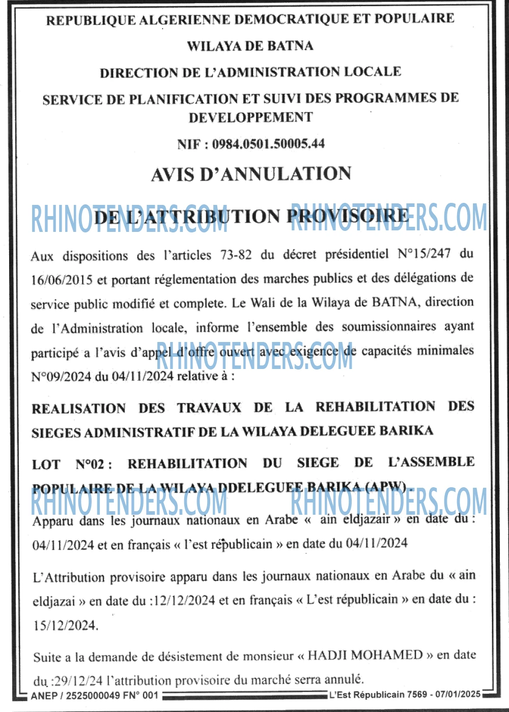 L'index