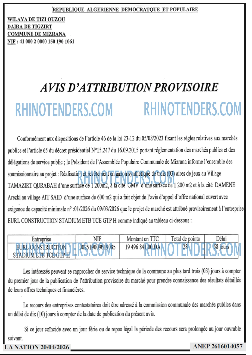 LA NATION