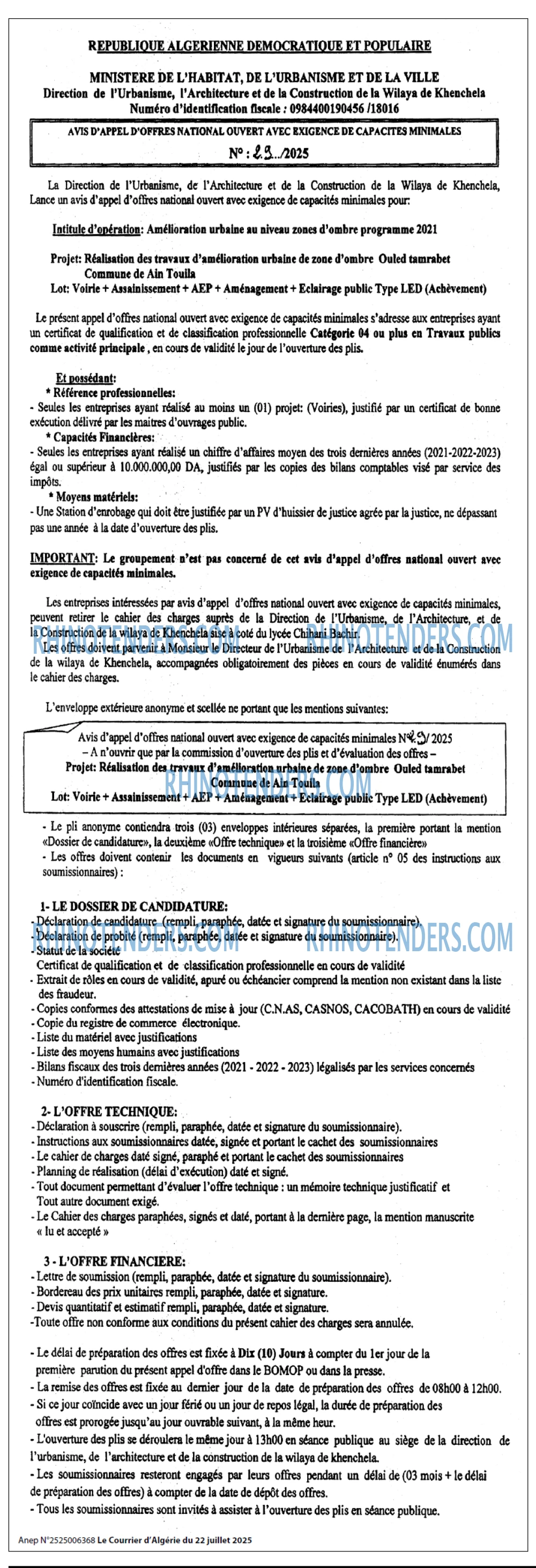 Le Courrier d'Algerie