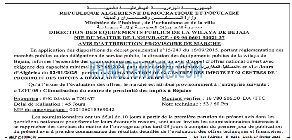 Le Jour d'Algérie