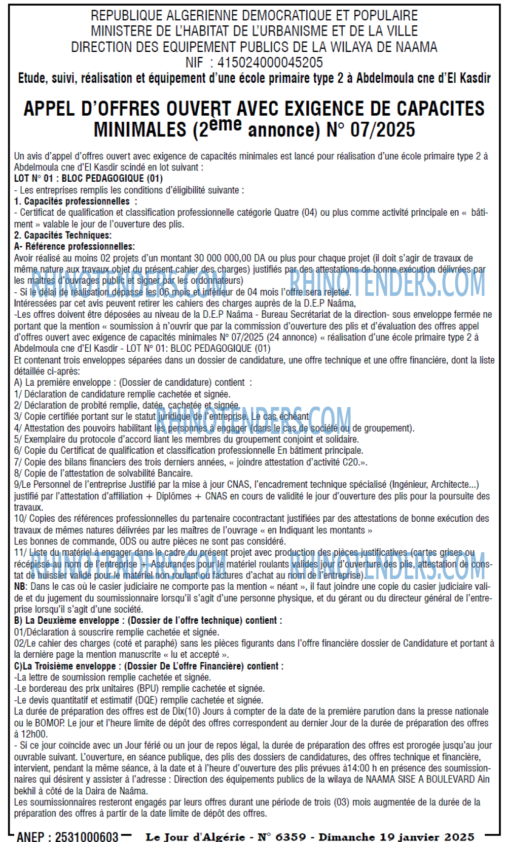 LE SOIR D'ALGERIE