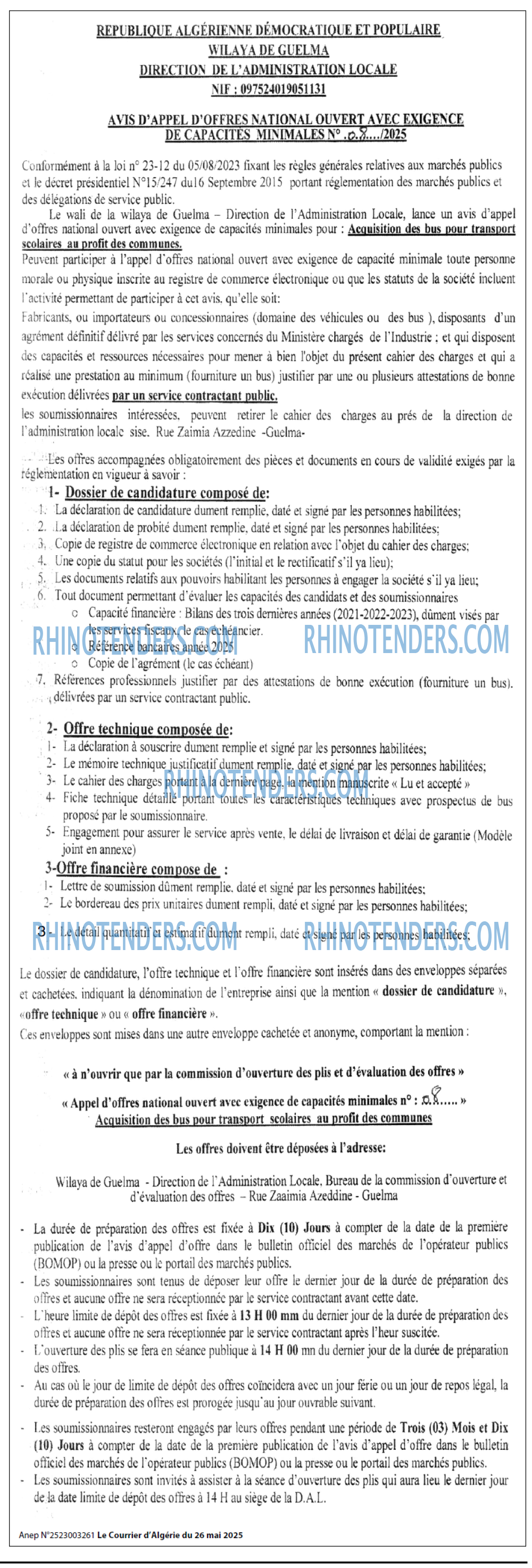 Rhinotenders