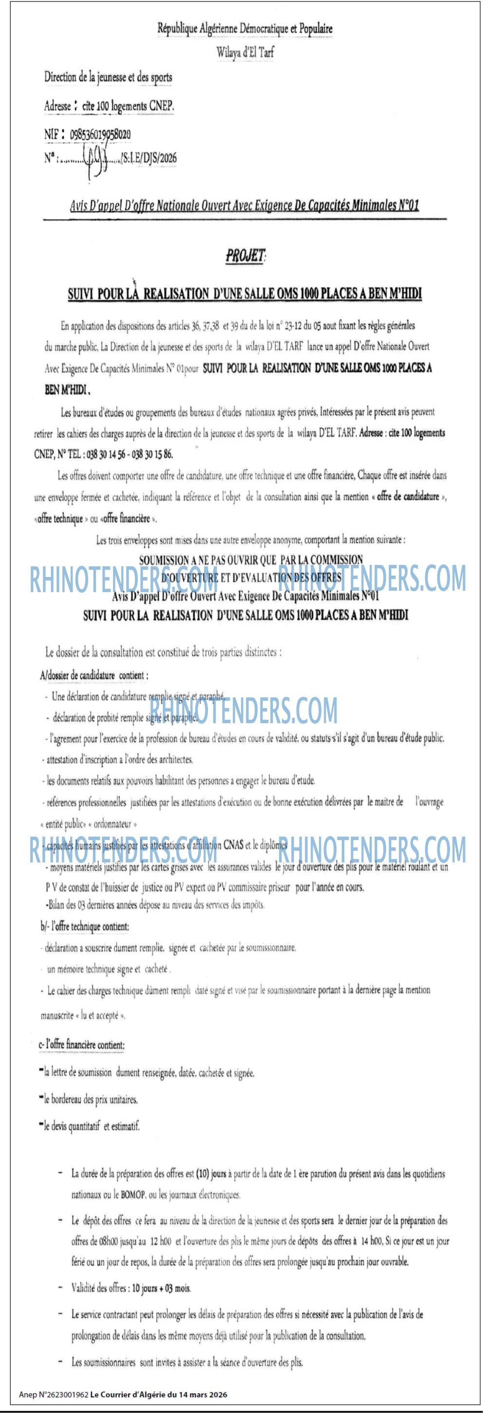 Le Courrier d'Algerie