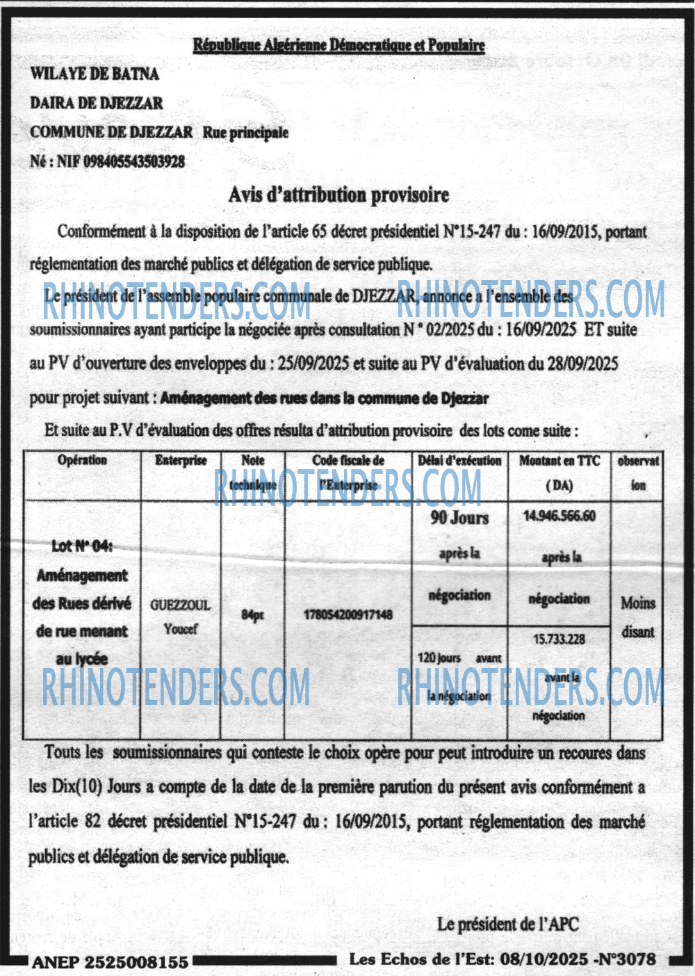 Les Echos de l'Est