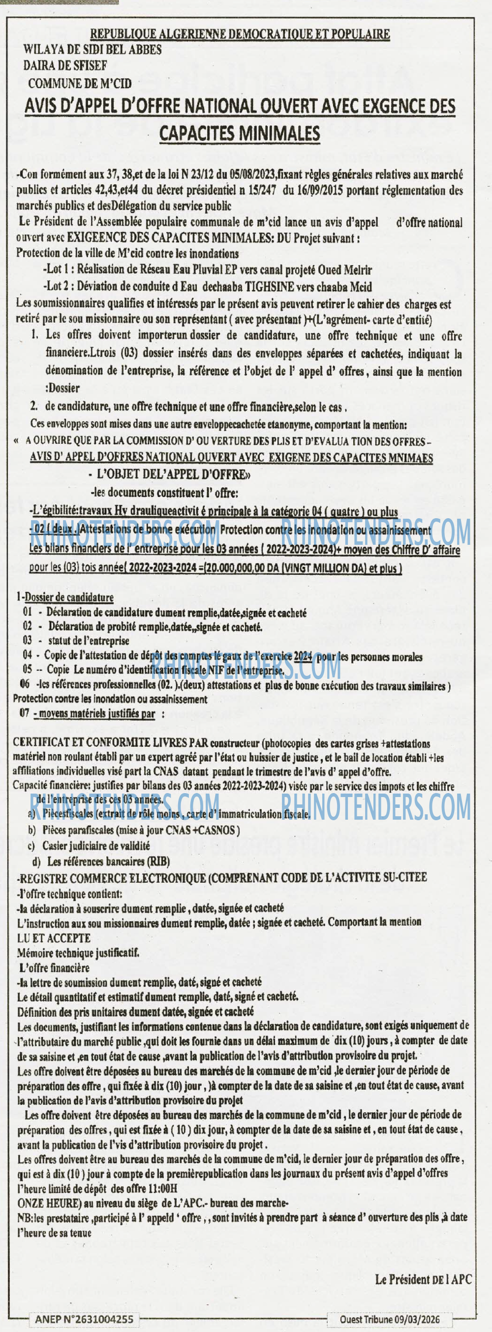 ouest TRIBUNE
