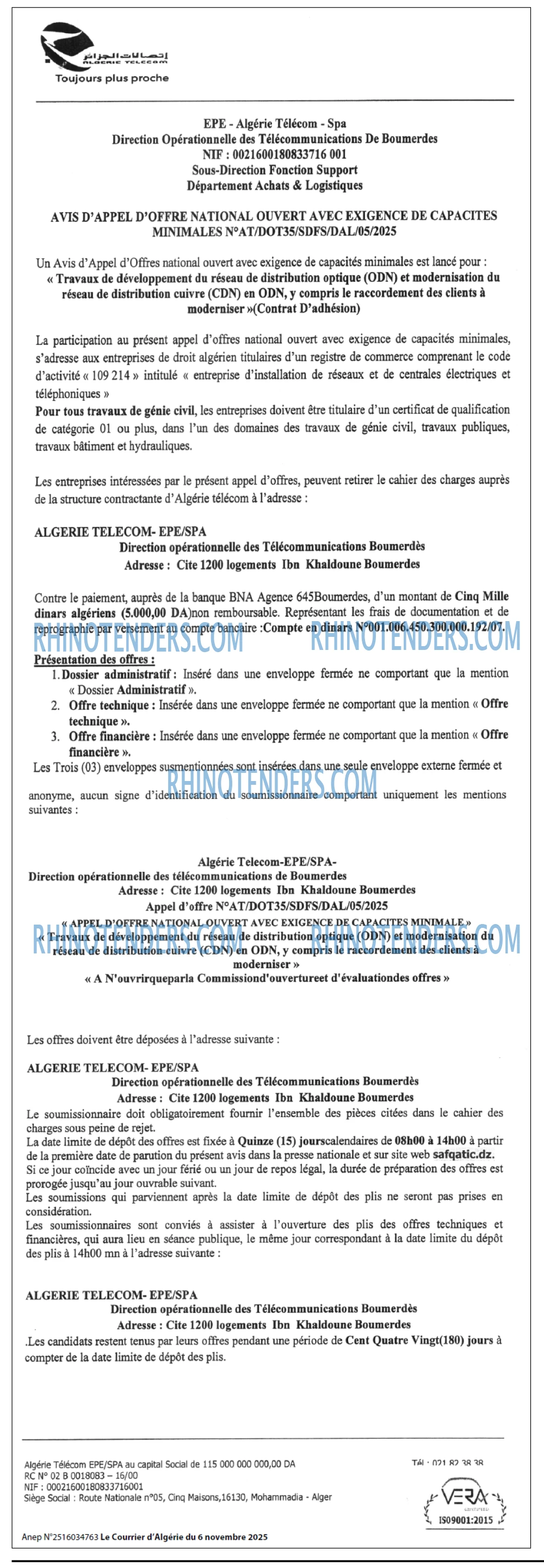 Le Courrier d'Algerie