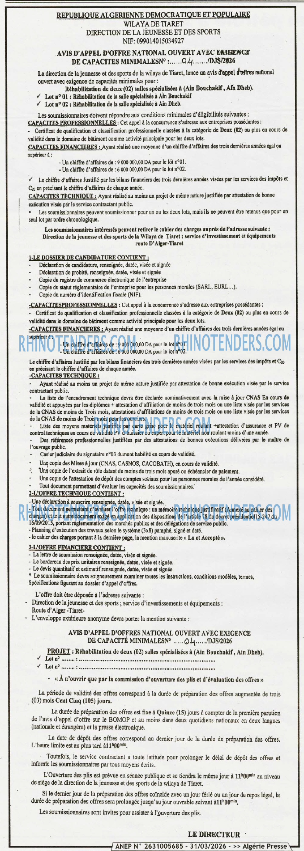 ALGERIE PRESSE