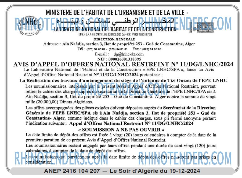 LE SOIR D'ALGERIE
