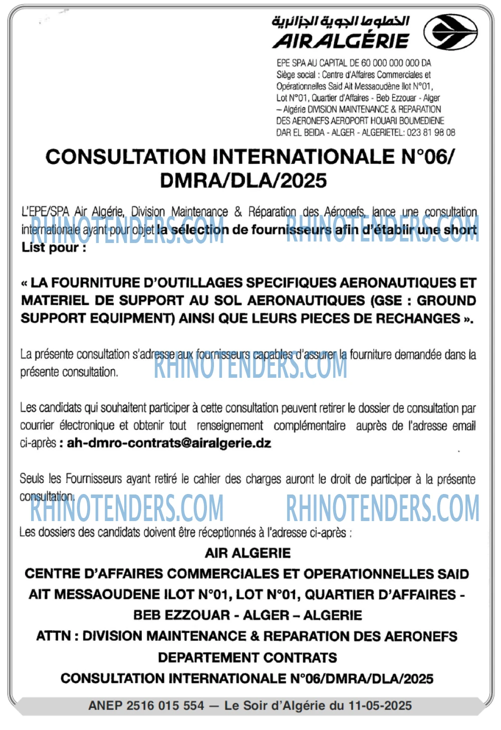 LE SOIR D'ALGERIE