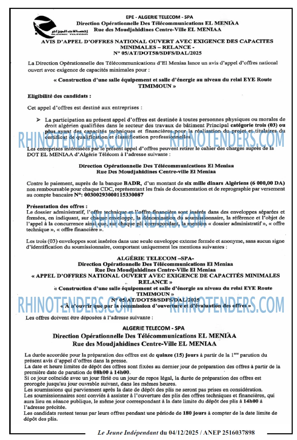 Jeune Independant