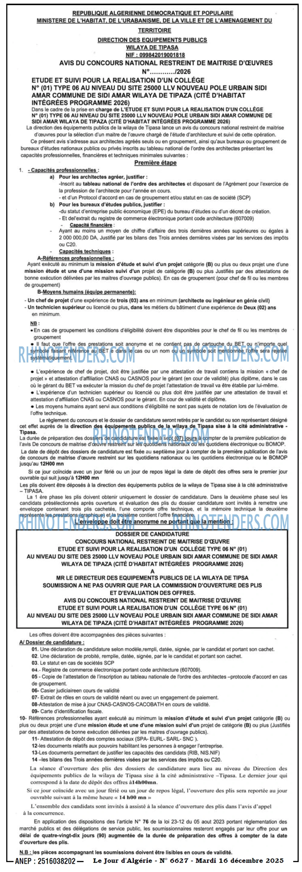 Le Jour d'Algérie