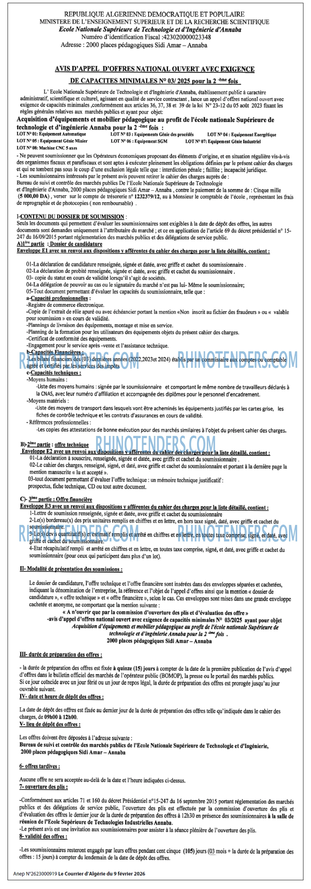 Le Courrier d'Algerie