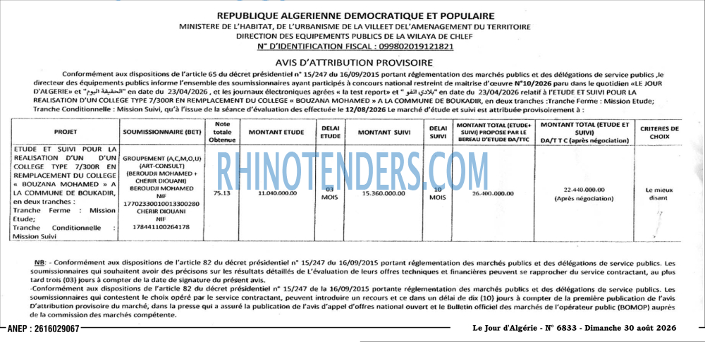 Le Jour d'Algérie