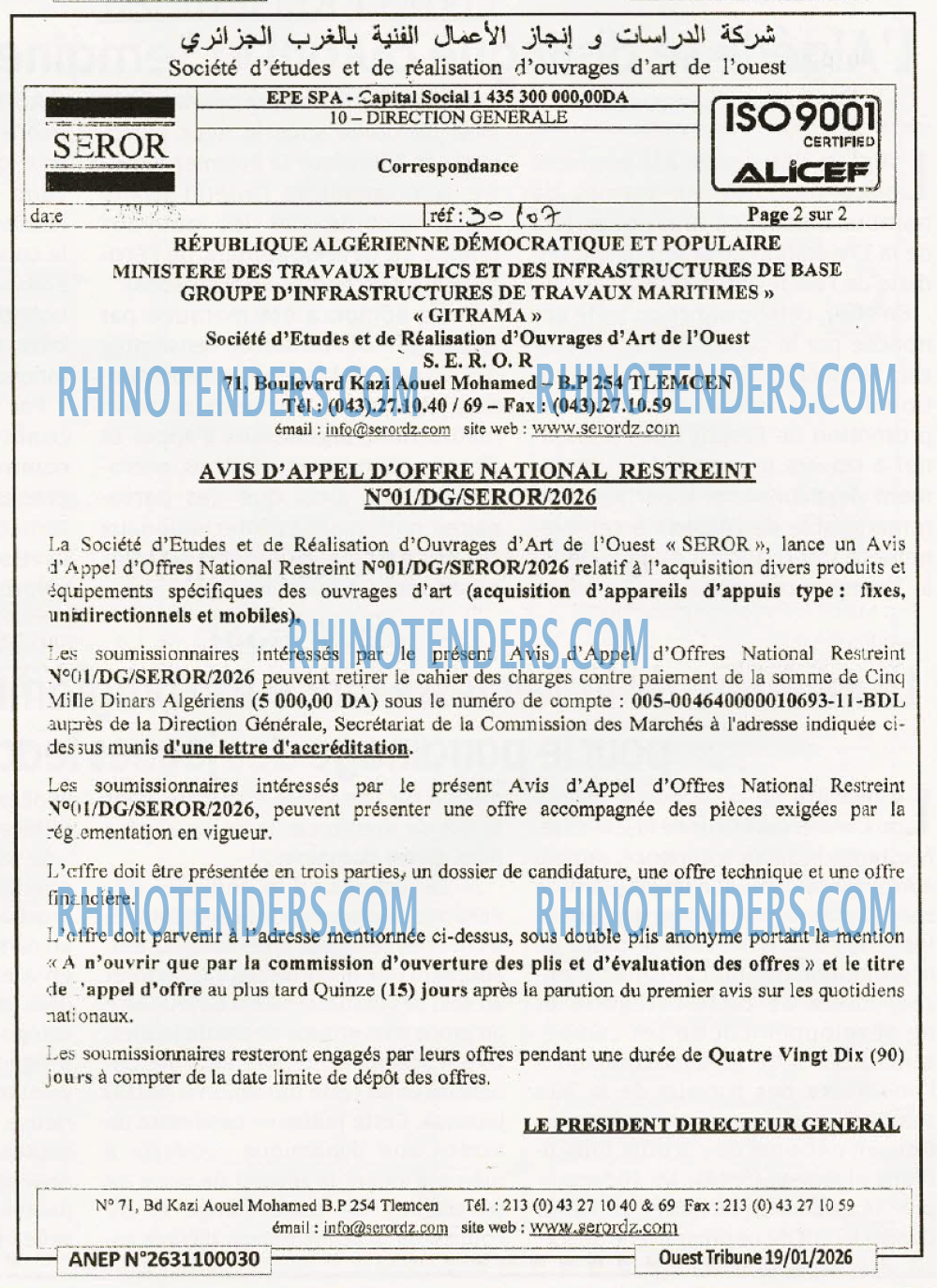 ouest TRIBUNE