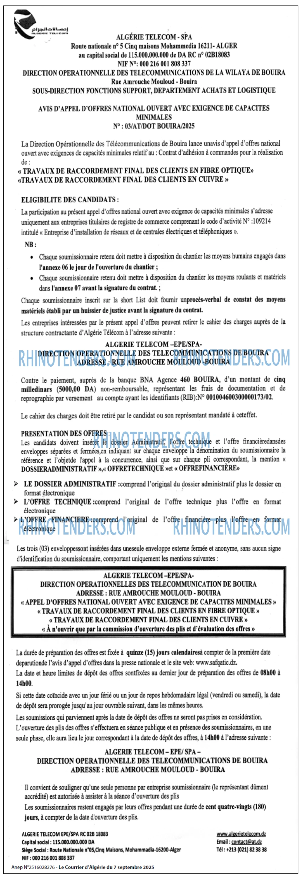 Le Courrier d'Algerie