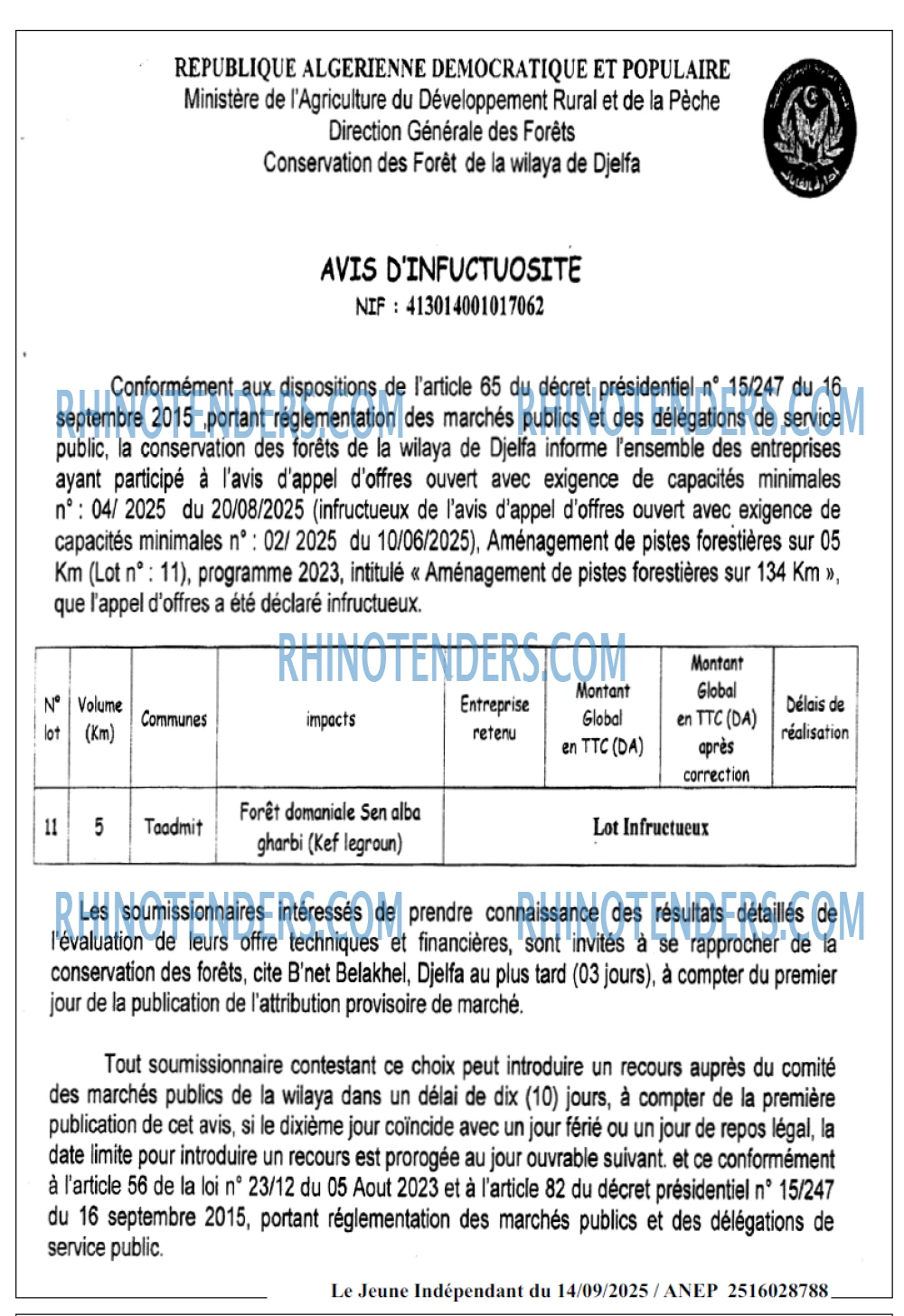 Le jeune indépendant