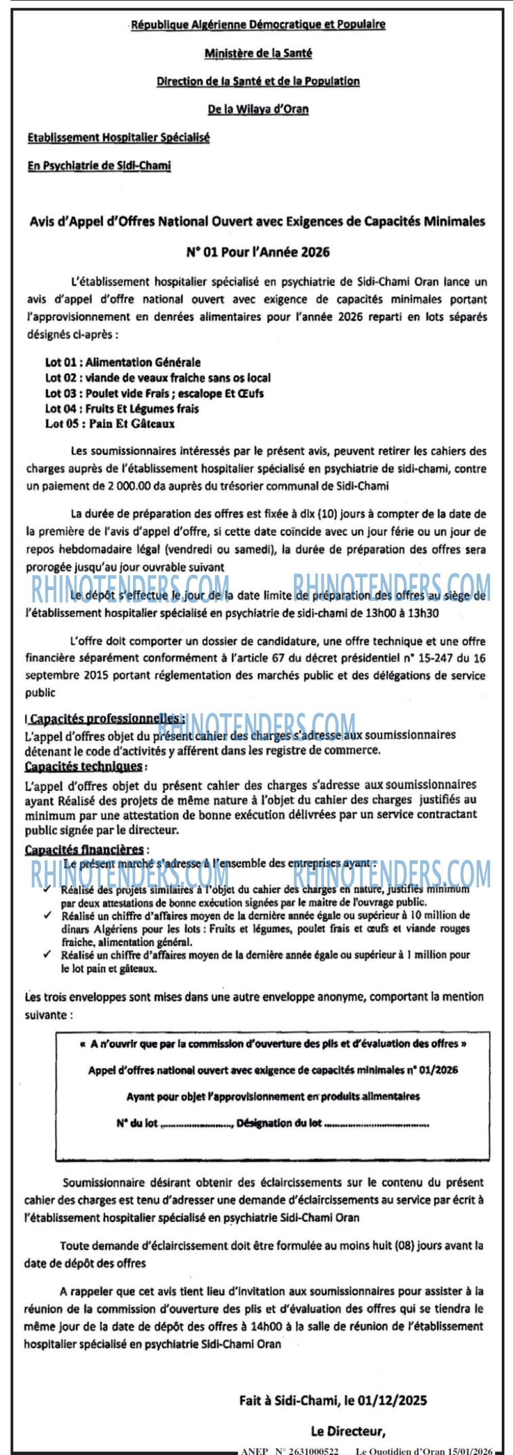 Le Quotidien d'Oran