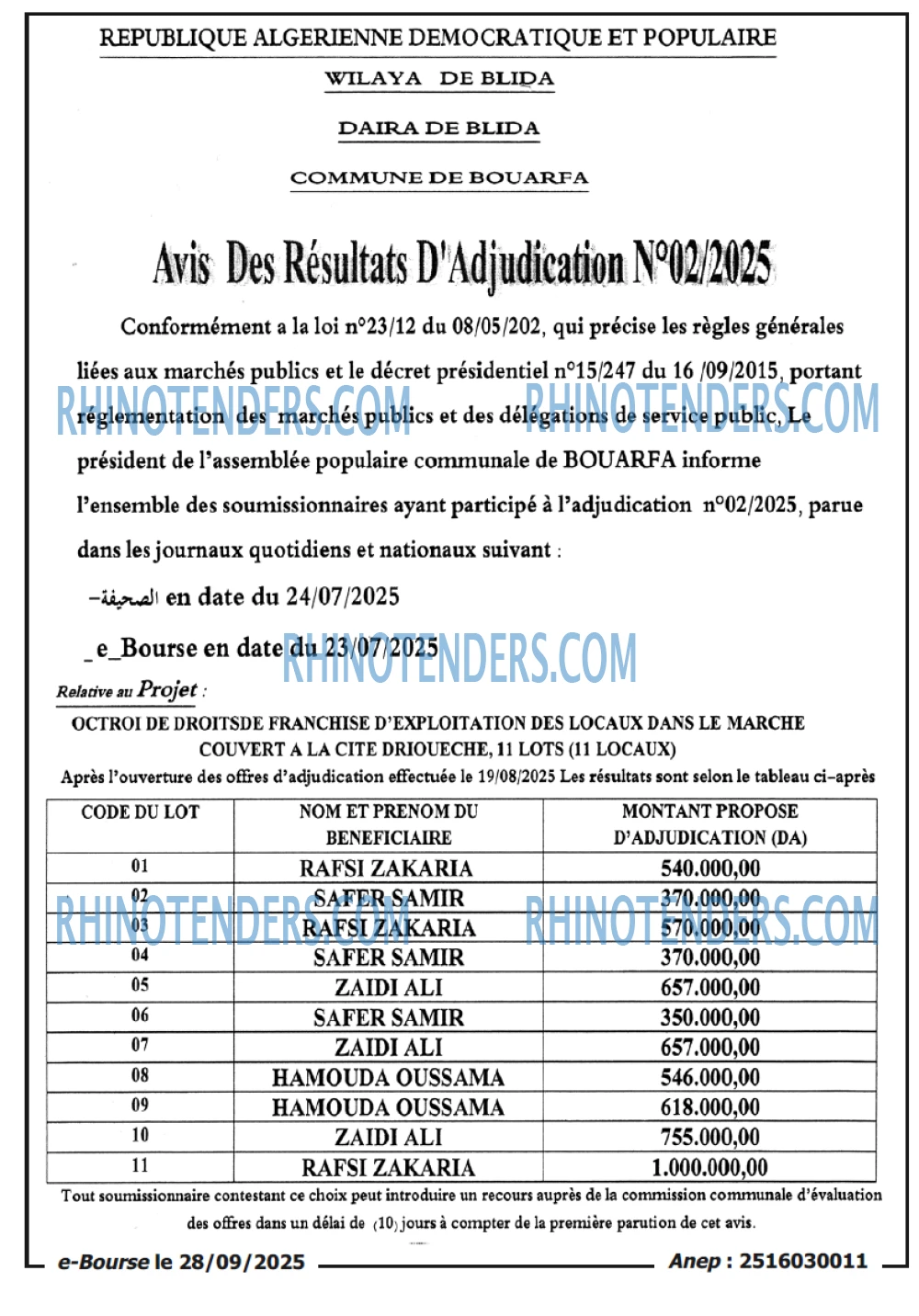 SEYBOUSSE TIMES