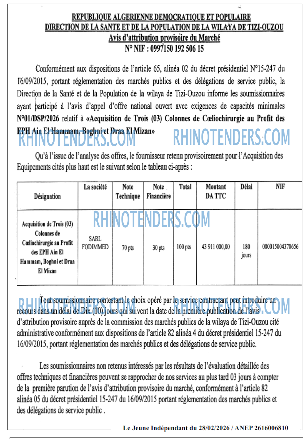 Jeune Independant