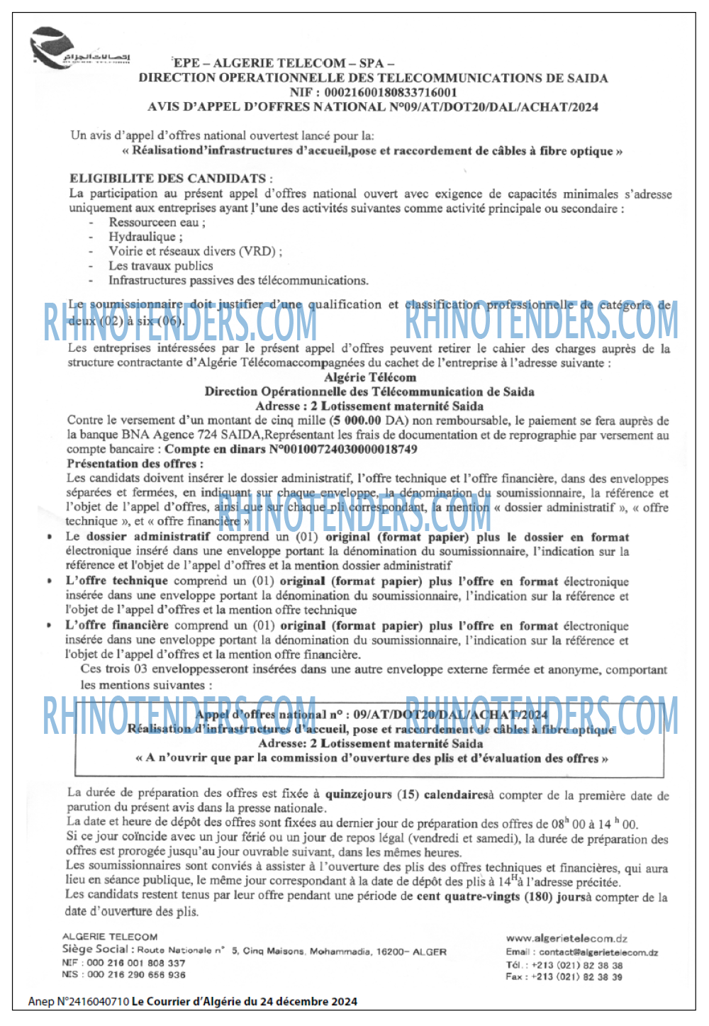 Le Courrier d'Algerie