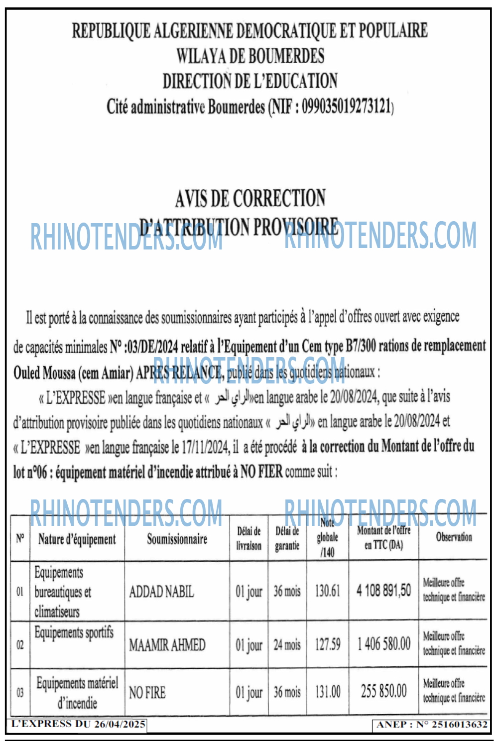 Rhinotenders