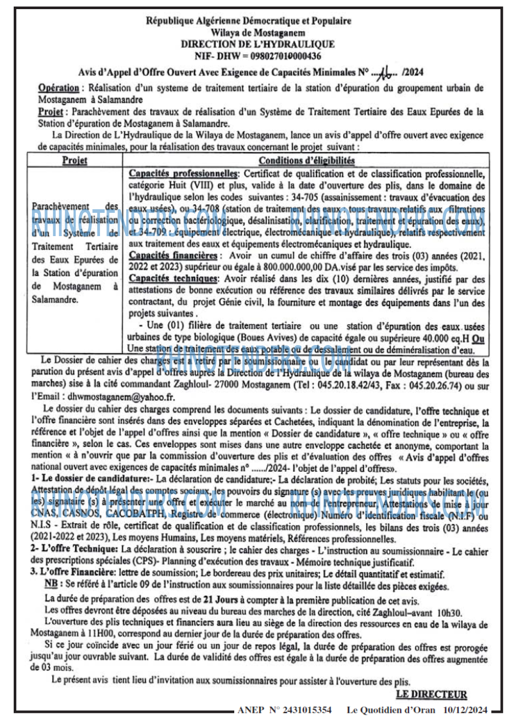 Le Quotidien d'Oran