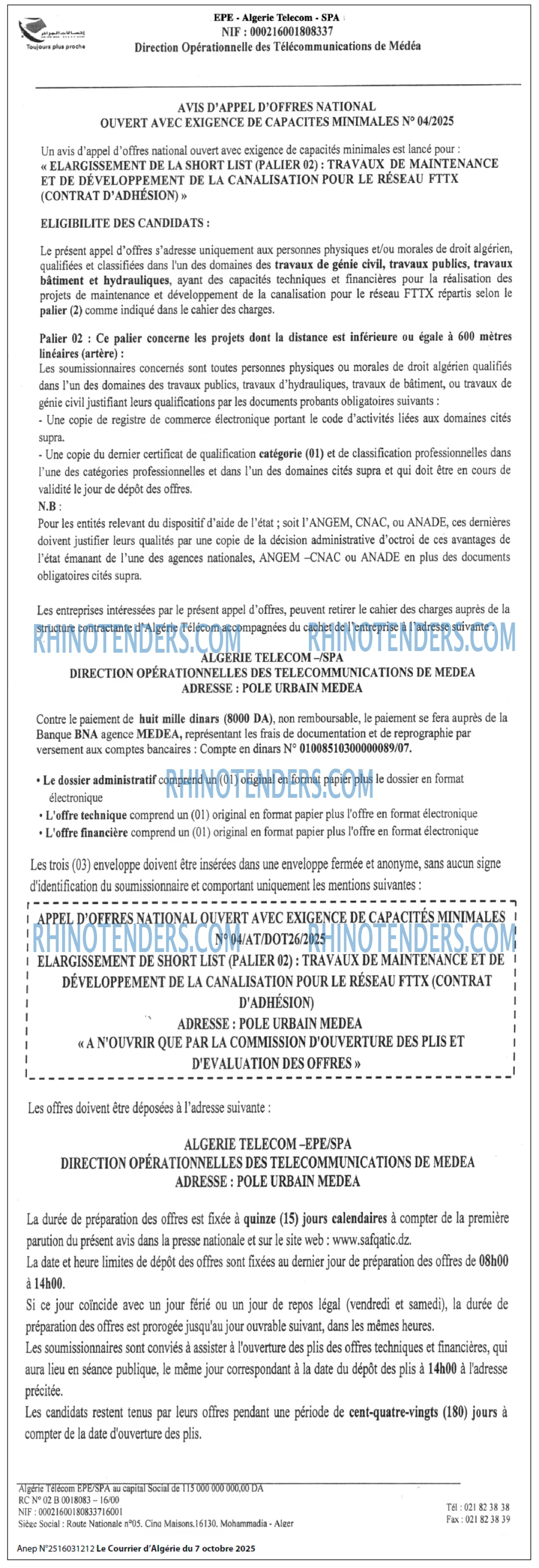 Le Courrier d'Algerie