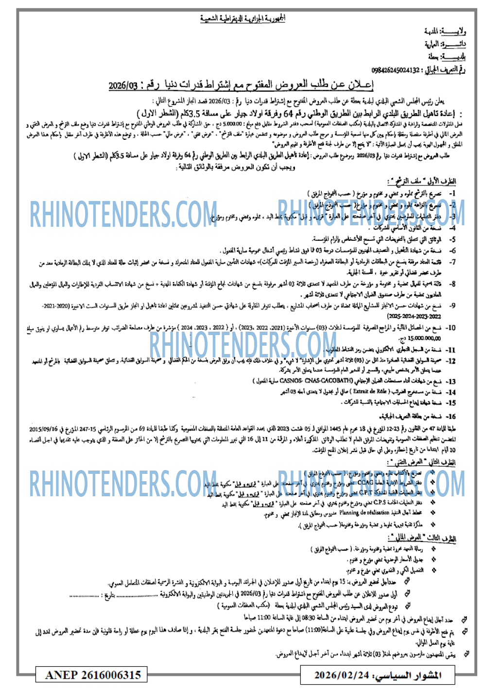 المشوار السياسي