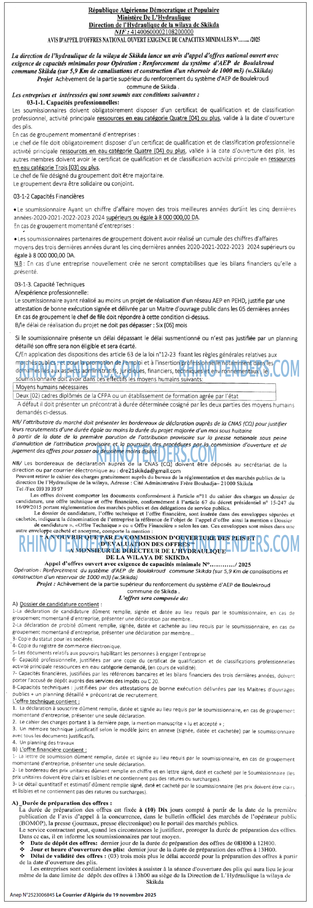 Le Courrier d'Algerie