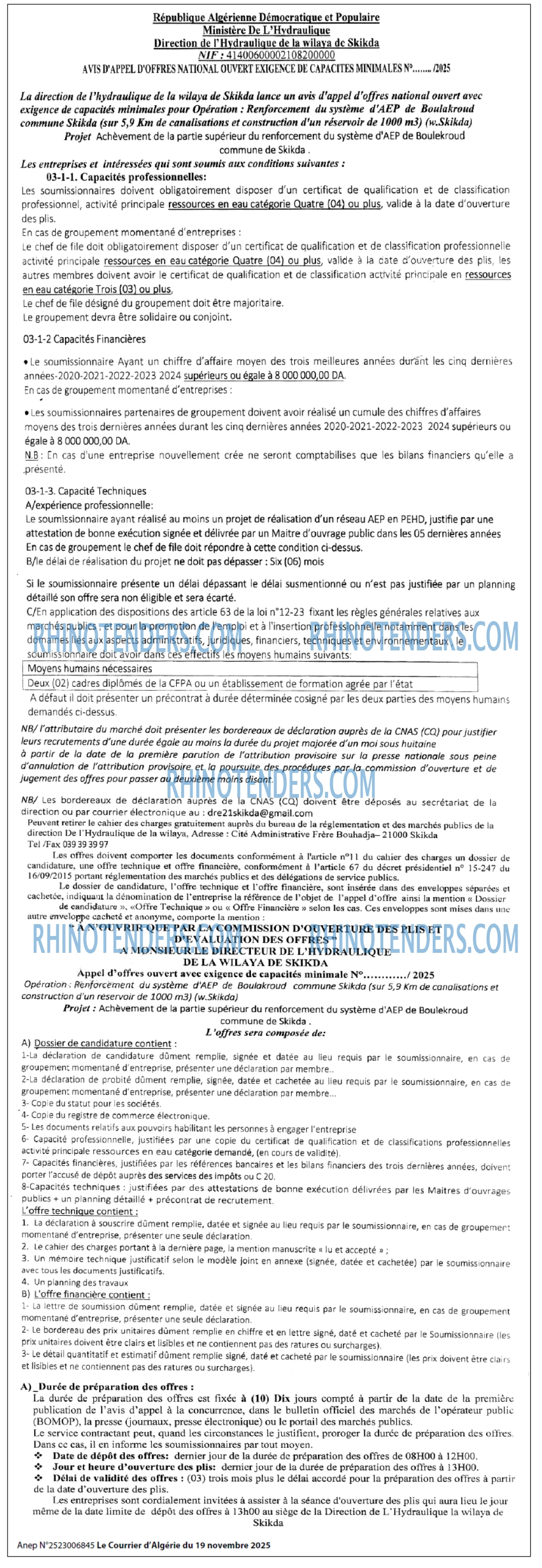 Le Courrier d'Algerie