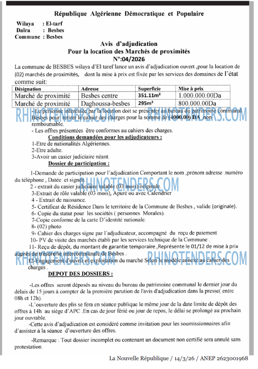 NOUVELLE REPUBLIQUE
