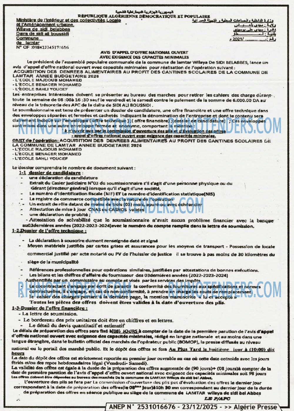 ALGERIE PRESSE