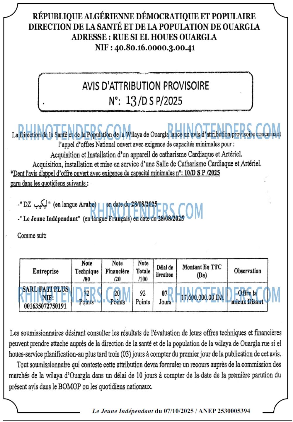 Le jeune indépendant