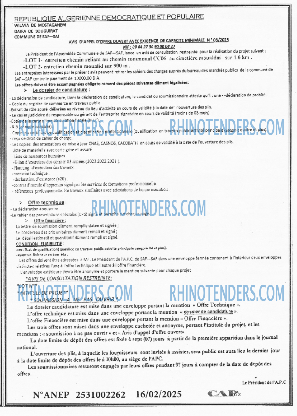 Rhinotenders