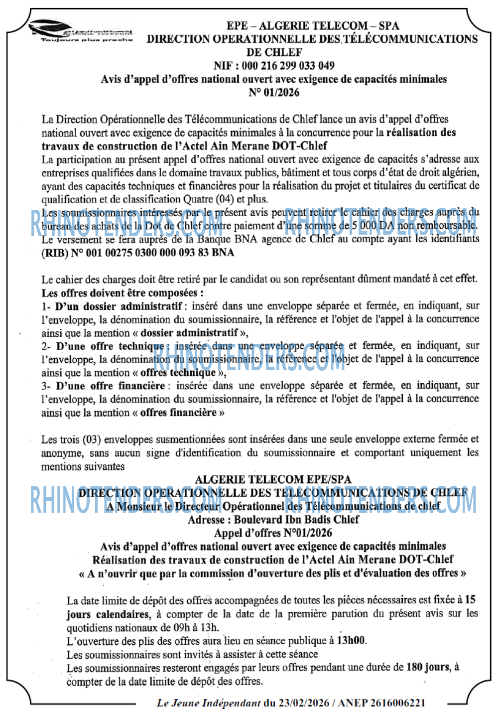 Jeune Independant