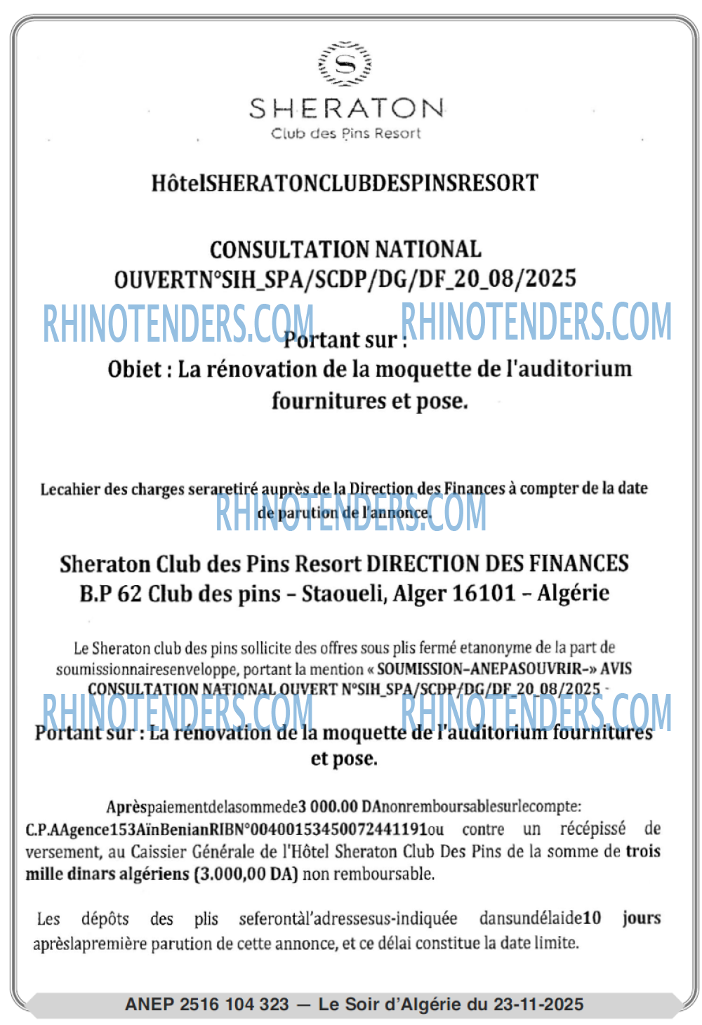 LE SOIR D'ALGERIE