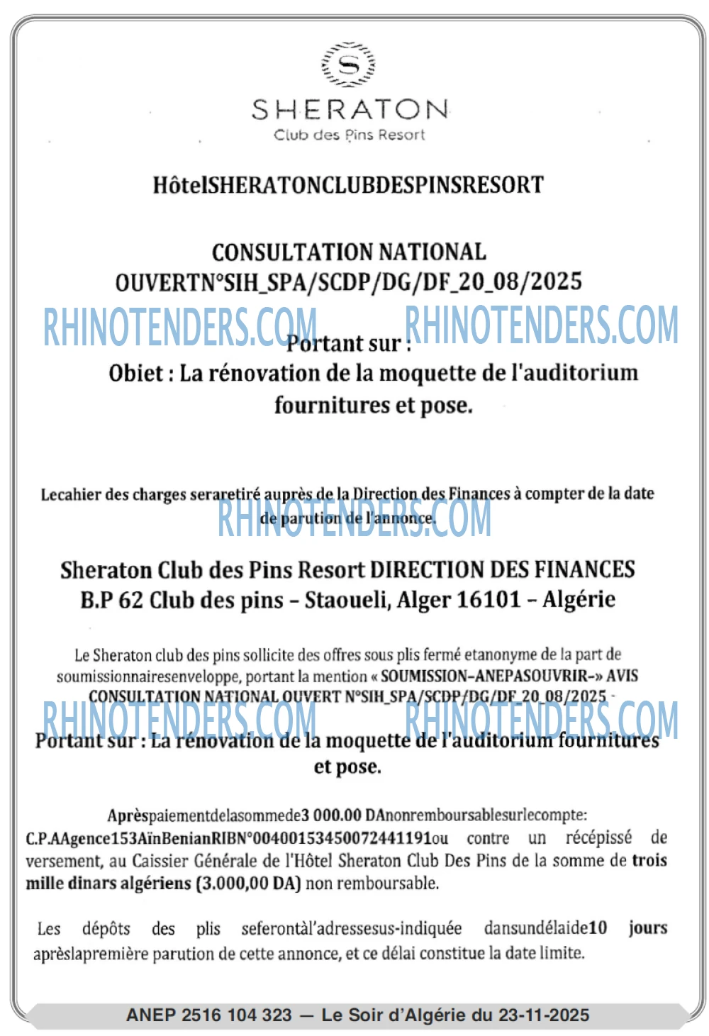 LE SOIR D'ALGERIE