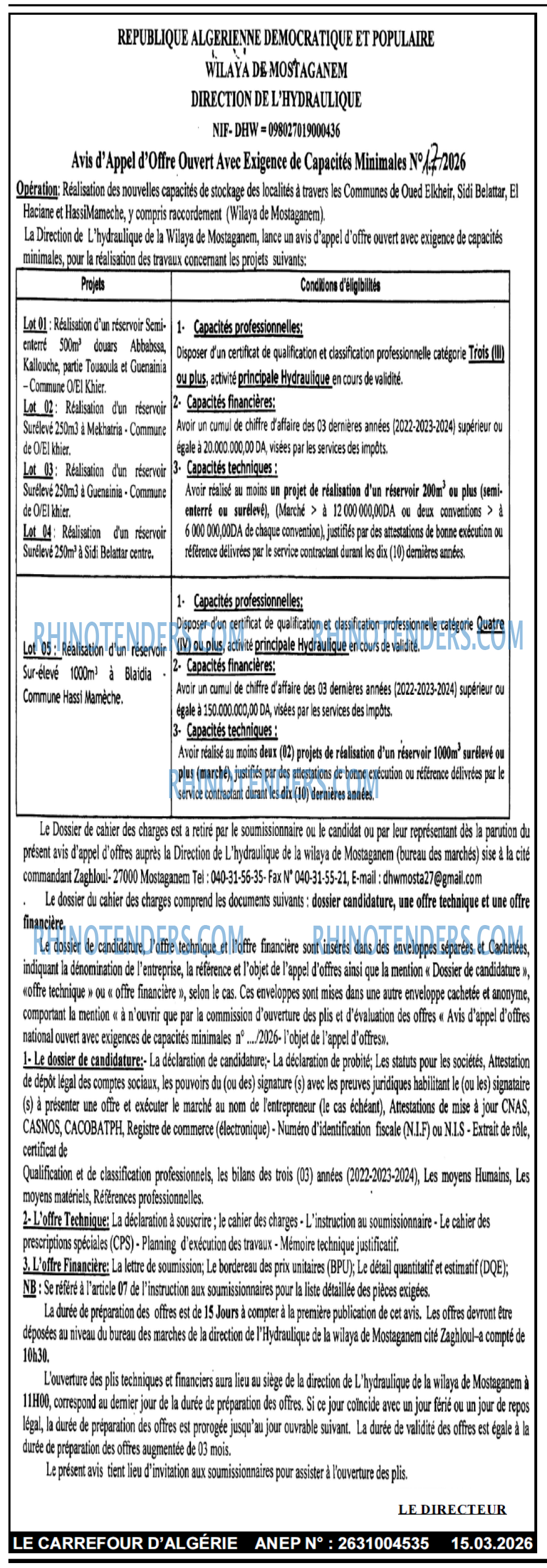 Le Carrefour d'Algérie