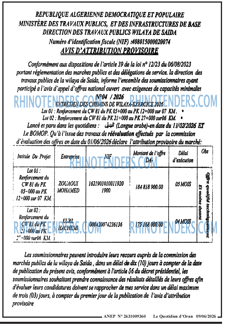 Le Quotidien d'Oran